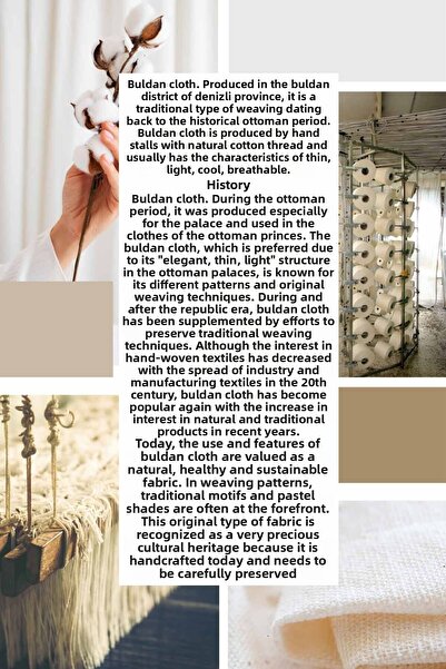 Pilloveland Natural Cotton Traditional Buldan Woven Throw Pillow Cover - 4 Pieces - 42*42 cm