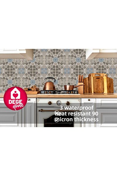 DEGE HOME Patterned Adhesive Foil for Kitchen Countertop 65X200 cm