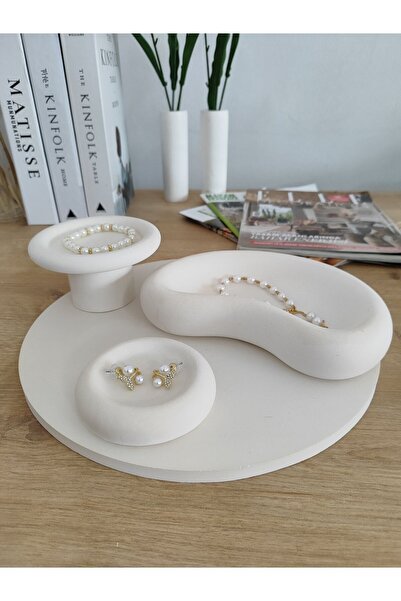 Minima Art Studio Decorative Jewelry Organizer - Product Shooting and Presentation Plate Set