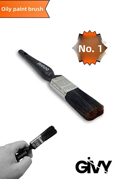 GİVY فرشاة طلاء زيتية بمقبض بلاستيكي من دوغوس رقم 1 | |   فرشاة تشذيب 2.5 سم ...