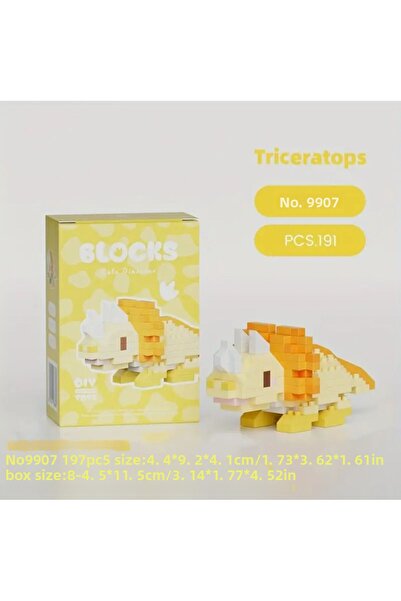 Innovate Store Triceratops Cute DIY Dinosaur Building Blocks Set 191 Pieces