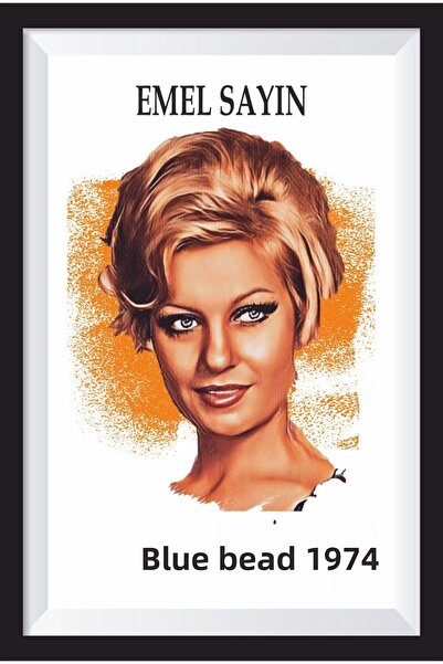 Hayat Poster Κύριε Emel - Μπλε χάντρες Πράσινο με μοτίβο σκελετού ρετρό ξύλιν...