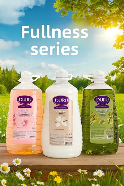 Duru Happiness Series Set of 3 X 3 Liters / Precious Flowers-Vanilla-Olive Oil