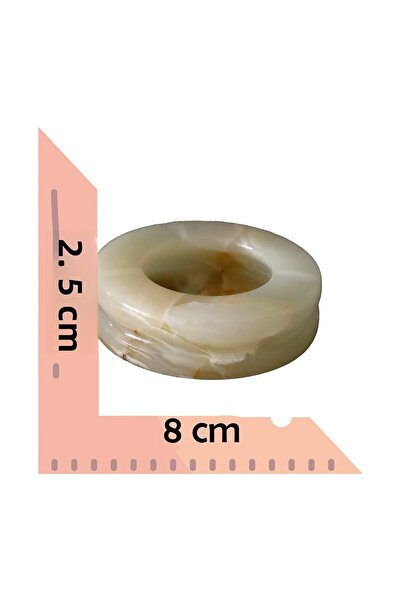 taru pasaj Natural Onyx Stone Ashtray - Handmade Decorative Ashtray