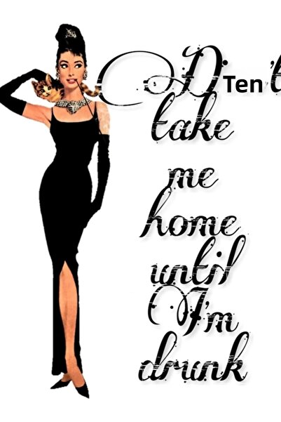 Universal Breakfast At Tiffany's - Audrey Hepburn Tablou Poster din lemn deco...