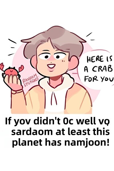 Universal Nu-ți face griji, Namjoon există pe această planetă! Tablou decorat...