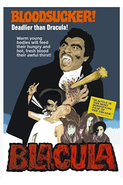 Universal Διακοσμητική Ξύλινη Αφίσα Τραπεζιού Blacula