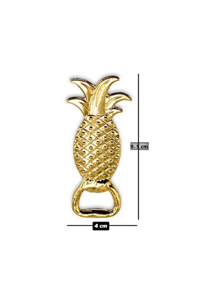 iQey Home Ananas Magnetic Bottle Opener Gold