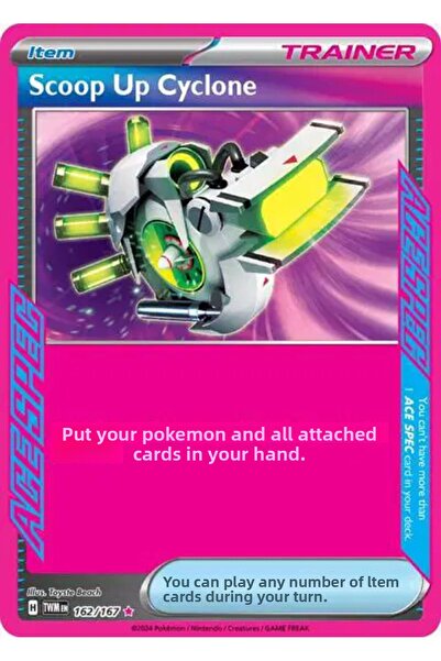 Pokemon TCG Scoop up Cyclone 162/167 Ace Spec Rare Game Card