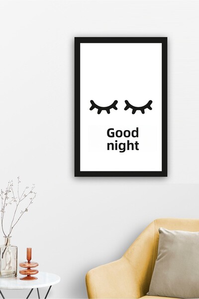 Wooden Factory Pictură murală din lemn cu cadru negru scris