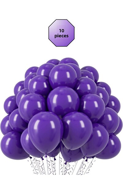 Bunloon بالون أرجواني 10 قطع بألوان باستيل - مجموعة زينة رائعة للحفلات والمنظمات