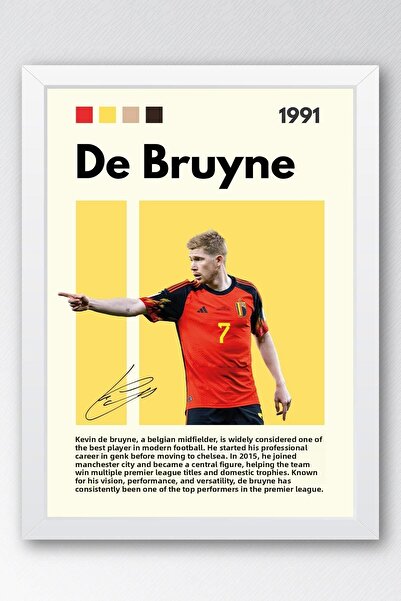 Saturn Pictură înrămată Kevin De Bruyne - Pictură decorativă cu poster de fot...