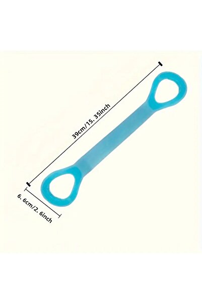 Ht Sağlık 8 Shaped Silicone Yoga Resistance Bands - Back, Waist and Arm Training Elastic Fitness Ergonomic