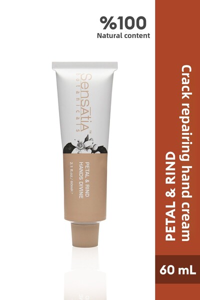 Sensatia Botanicals كريم طبيعي مرطب ومغذي لليدين 60 مل - زبدة الشيا، قشر البر...