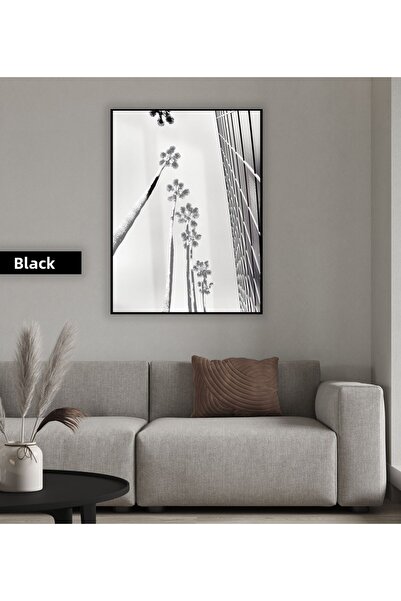 Harikabirev HARİKABİREV | MODEL DE PALME ALB-NEGRU | TABLA DE STICLA TEMPLATA...