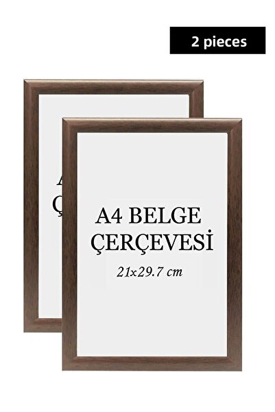 ÖZCANLAR ÇERÇEVE Set of 2 A4 21x29.7 Diploma Frame Document Frames Certificate Frame