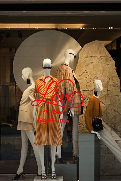 New Jargon Autocolant de 60 cm cu text de dragoste în formă de inimă de Ziua ...