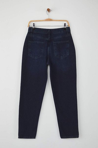 Trendyol Collection Midnight Blue High Waist Mom Jeans Twoaw26Je00054