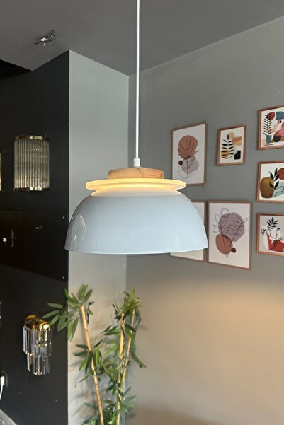 Bamyum Revola Beyaz Tekli Avize Iç Mekan Aydınlatma Dekoratif Mutfak Cafe Salon