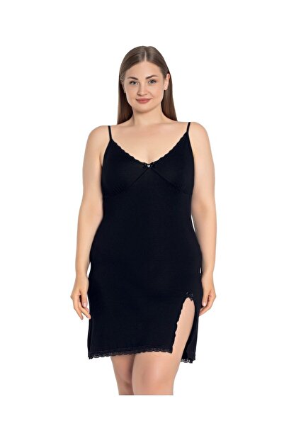 Cotpark Cămașă de noapte pentru femei, mărime mare, din țesătură din viscoză ...