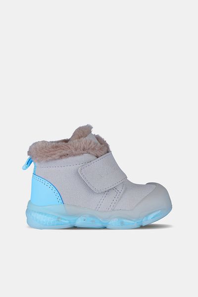 Vicco Mind Model Lighted Furry Lightweight Phylon Baby Boy and Child Gray Boots