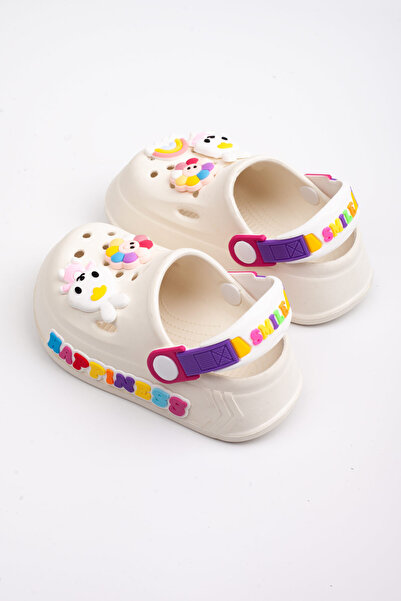 Melek Tuna Kız Çocuk Kaydırmaz Sandalet Terlik, Çocuk Cross Terlik, Bebek Terlik, Çocuk Havuz Terliği,