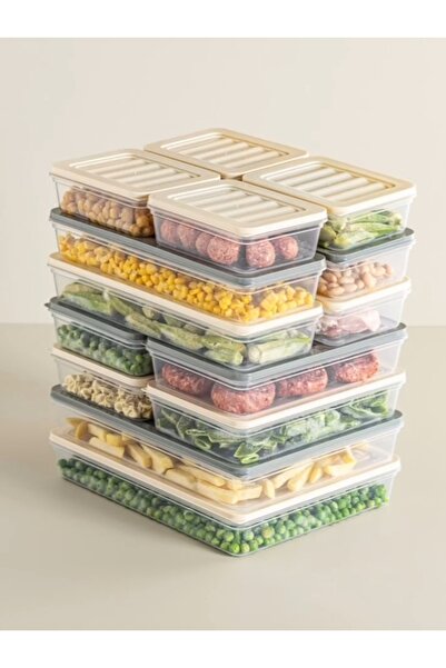 VZN حاوية تخزين منظم للتجميد العميق، حاوية منظم للثلاجة