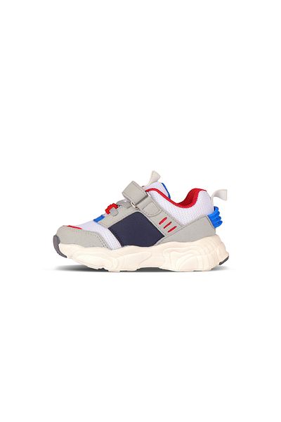 Vicco Kong Model Baby Boy and Child Lightweight White/Sax Blue Sneakers