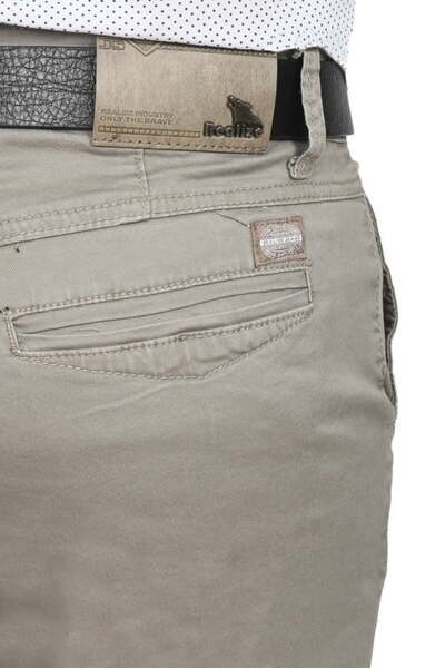 Realize Men's trousers, with slant pockets, light gray