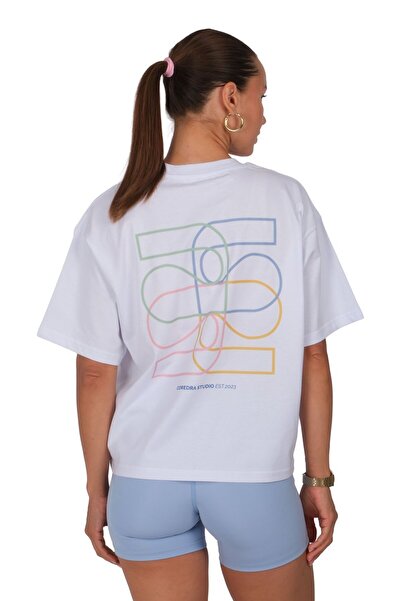 Coredra Tricou Core Boxed Fit pentru femei - alb C101