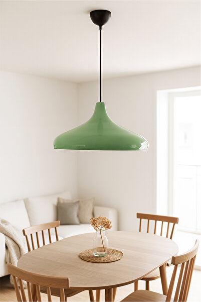 HOMİNG Homing Endüstriyel Dizayn Metal Tekli Avize Sarkıt Mint Yeşili 241712