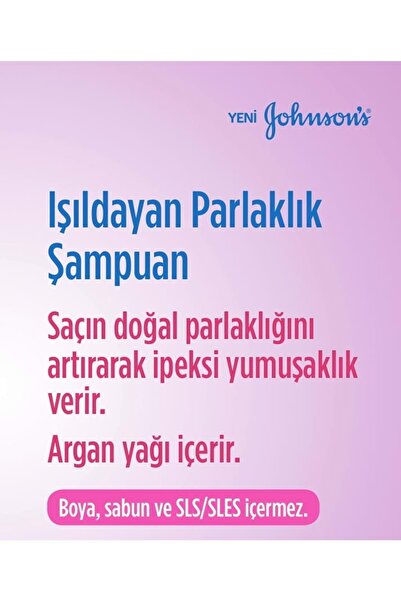 Johnson´s Baby Johnsons Baby Bebek Şampuanı 750ml Işıldayan Parlaklık (4 LÜ SET)