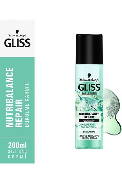 Gliss Nutri Balance Sıvı Saç Kremi 200 Ml