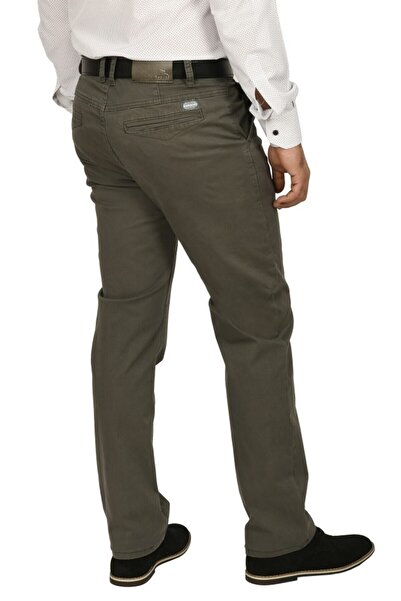 Realize Men's trousers, with slant pockets, dusty khaki