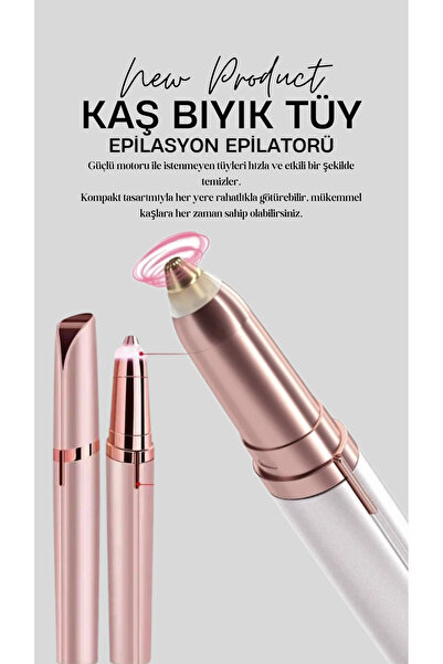 Dermotik Epilatör Yüz Kaş, Burun ve Bıyık Alma Aleti Yüz Kıl Tüy Alma Cihazı