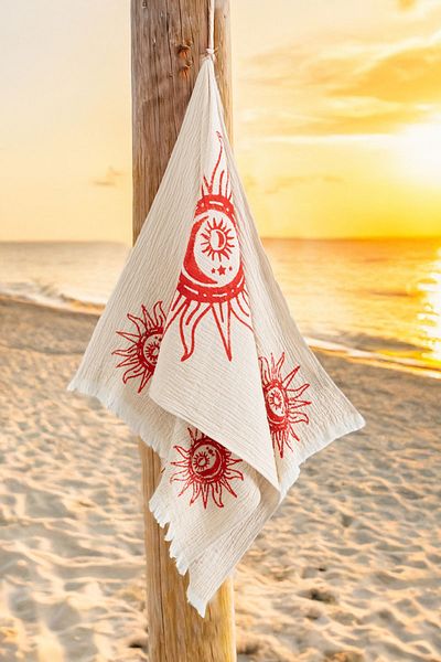 VAROL Organic 100% Cotton Muslin Peshtemal - Heliona