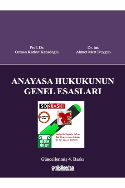 Genel Markalar Anayasa Hukukunun Genel Esasları - Osman Korkut Kanadoğlu - Ahmet Mert Duygun