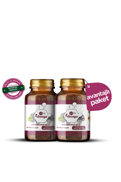 Mor Aronya Kapsül 2’li Set | Bitkisel Antioksidan Takviyesi