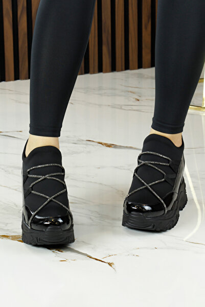 Erkan Saçmacı Skryté klínové tenisky Mevira Black Chain