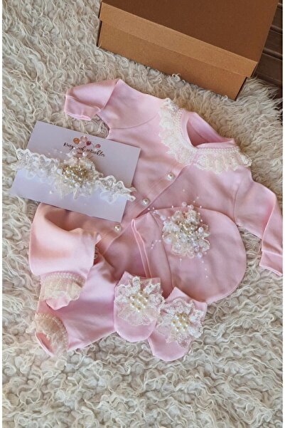 çiğdem kaya design Dantelli Incili Özel Tasarim Yeni Dogan Kız Bebek Hastane ...