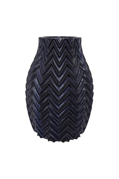 OEM Vaza albastru inchis printata 3D 16 cm