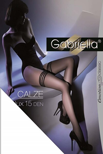 Gabrielle Design Ciorapi banda adeziva Calze Lux, Gabriella Culoare: Alb, Marime dres: 1/2