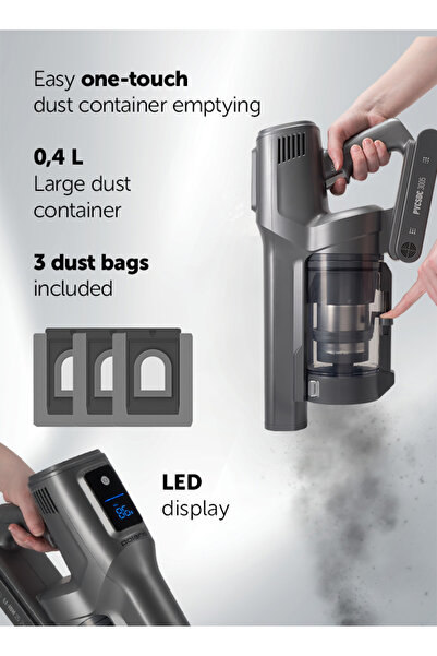 Polaris Cordless Electric Vacuum Cleaner with dust collector PVCS 3005 WIFI IQ Home AS