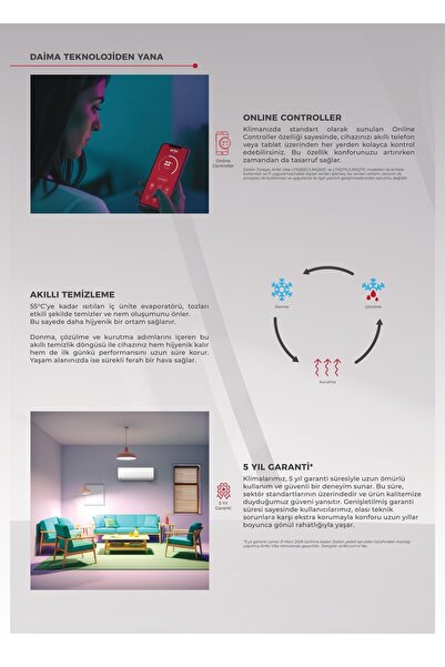 Airfel Klima Wifi Özellikli - LRXQ35A-LTXQ35A 12.000 BTU - A+ + -