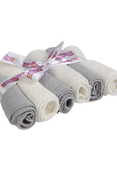 Baby Shez 100% Cotton Set of 6 Newborn Baby Towel Mouth Wipes