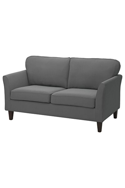 IKEA 2'li kanepe, kilanda kahverengi-kırmızı