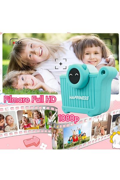 SMARTIC Camera, Instant Print, Full HD 1080p, 2.4”, 600mah, Games, Mp3, Memory Card Gift