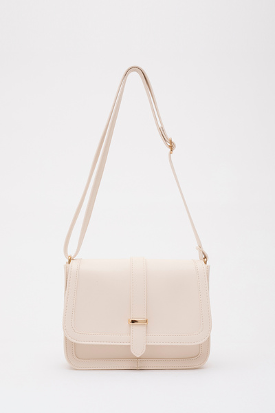 SHAKA Cremă Shk127 Geantă de mână, braț și umăr din imitație din piele cu buz...