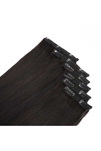 Saç Peruk Dünyası ÇIT ÇIT 6 PARÇA GERÇEK SAÇ DOĞAL 150gr. 70cm