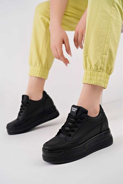 BAHRİNA K-72 Women's High Sole Hidden Heel Sports Shoes (8 cm Heel)